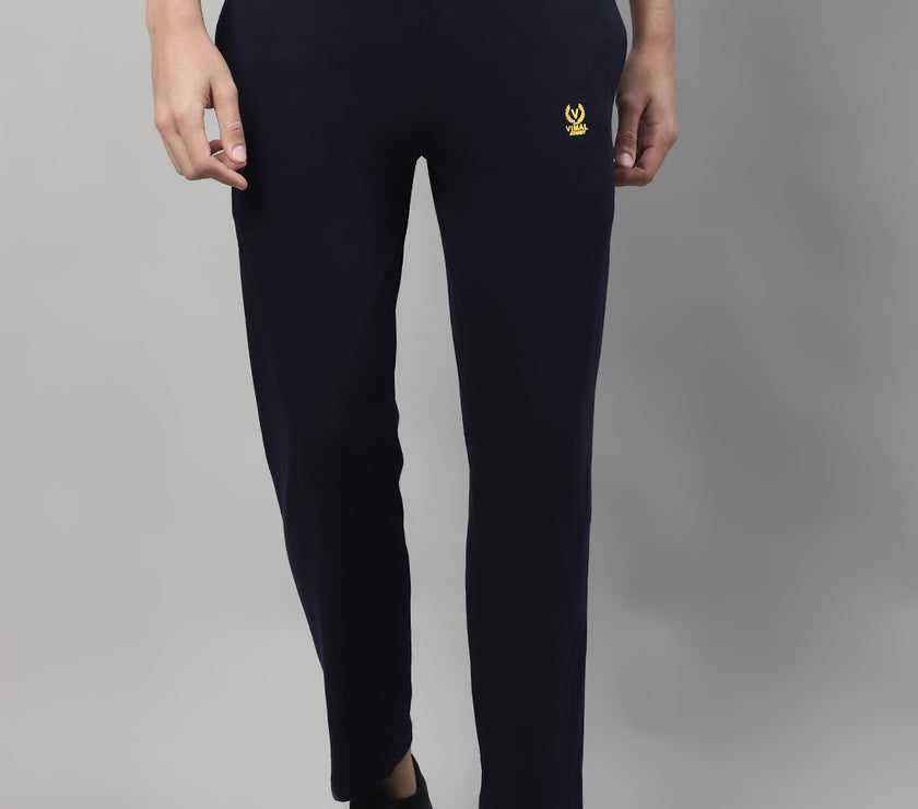 Vimal Jonney Regular fit Cotton Track pant for Men(Zip On 1 Side Pocket)