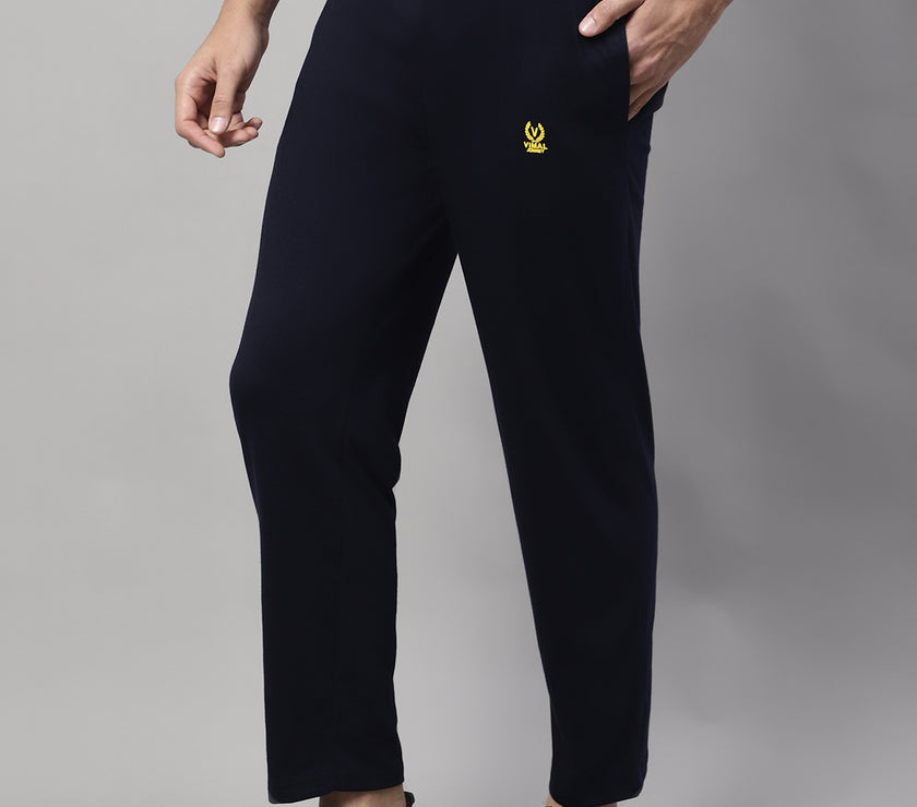Vimal Jonney Regular fit Cotton Track pant for Men(Zip On 1 Side Pocket)