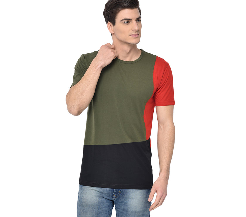 Vimal Jonney Round Neck Green T-shirt For Men's - Vimal Clothing store
