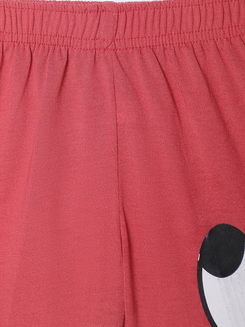 Vimal Jonney Printed  Pink Regular Fit Cotton blended Shorts For Kids