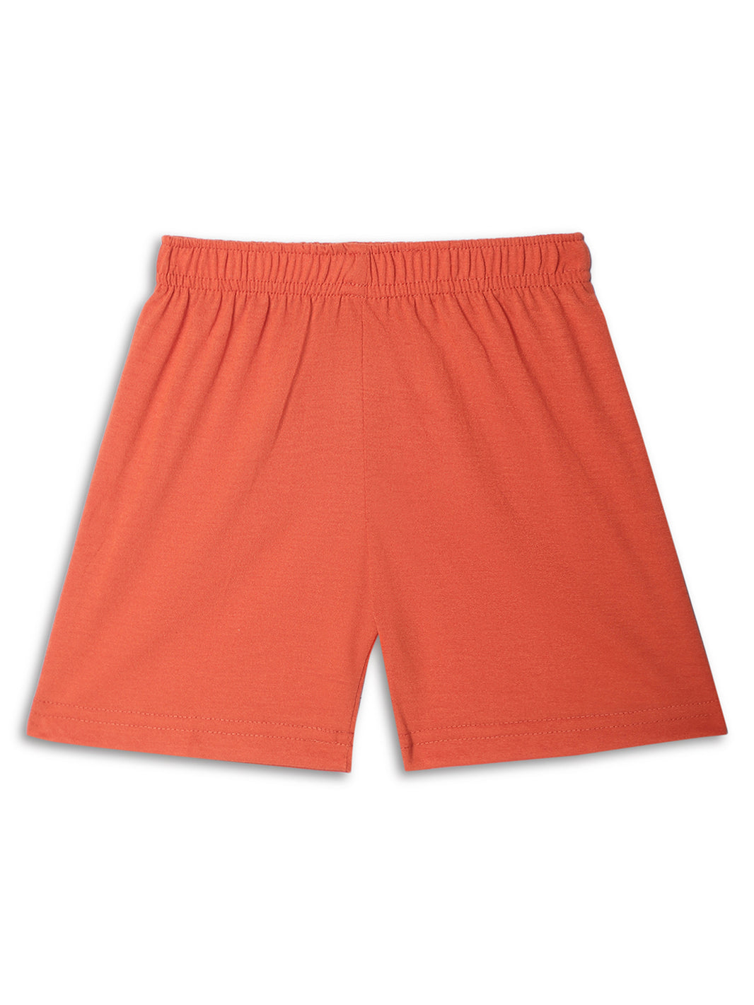 Vimal Jonney Printed  Rust Regular Fit Cotton blended Shorts For Kids