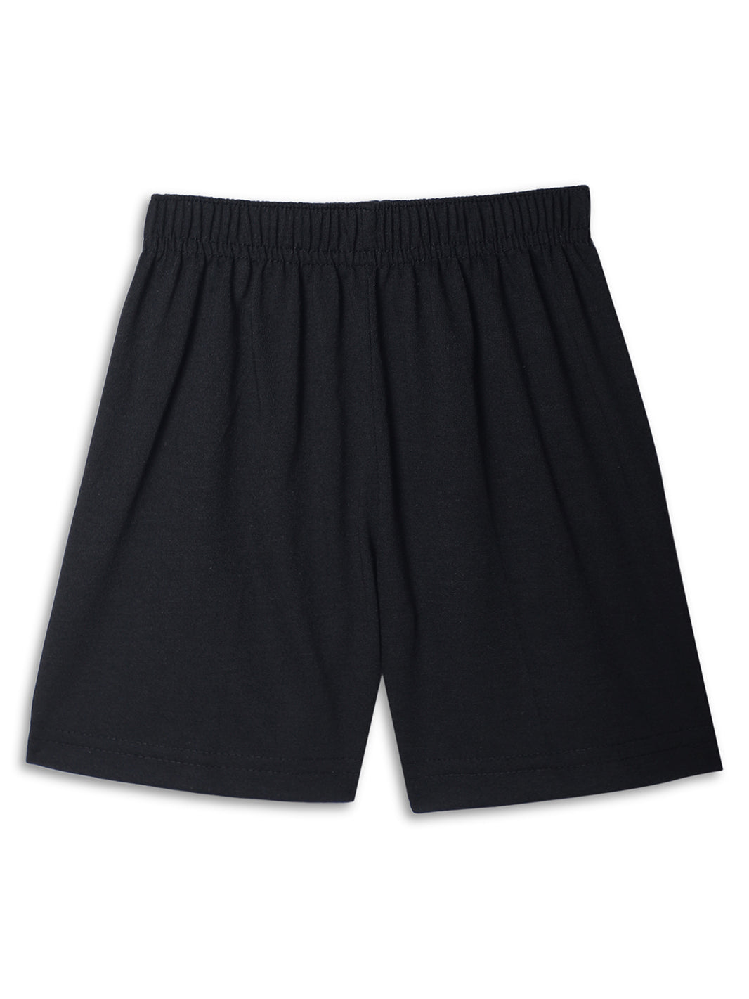 Vimal Jonney Printed  Black Regular Fit Cotton blended Shorts For Kids