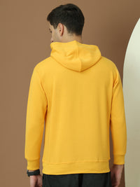 VimaL Jonney Regular Fit Yellow Solid Hoodie For Men