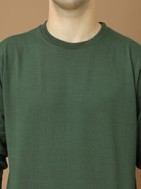 VimaL Jonney Regular Fit Green Solid Sweatshirt For Men