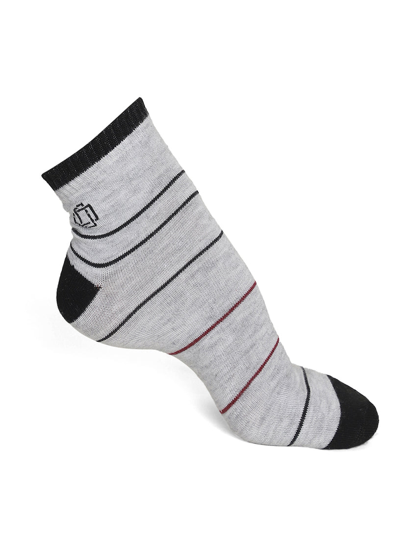 Vimal Jonney Mens Ankle Length Cotton Socks (Pack of 3)