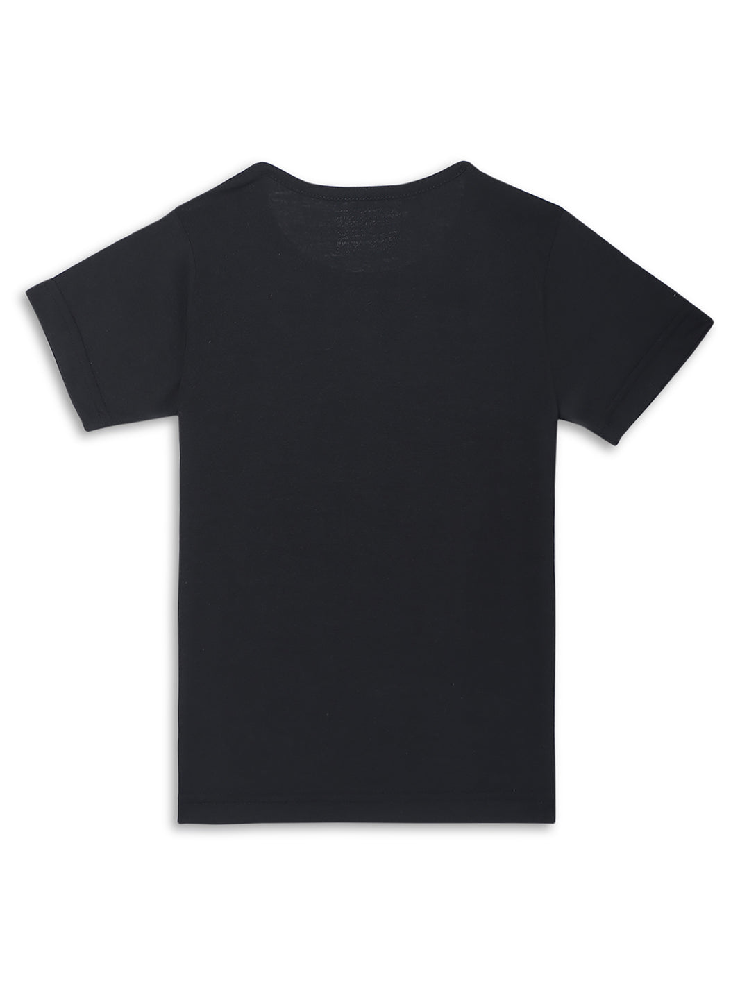 Vimal Jonney Printed  Black  Regular Fit Cotton blended T-shirts For Kids
