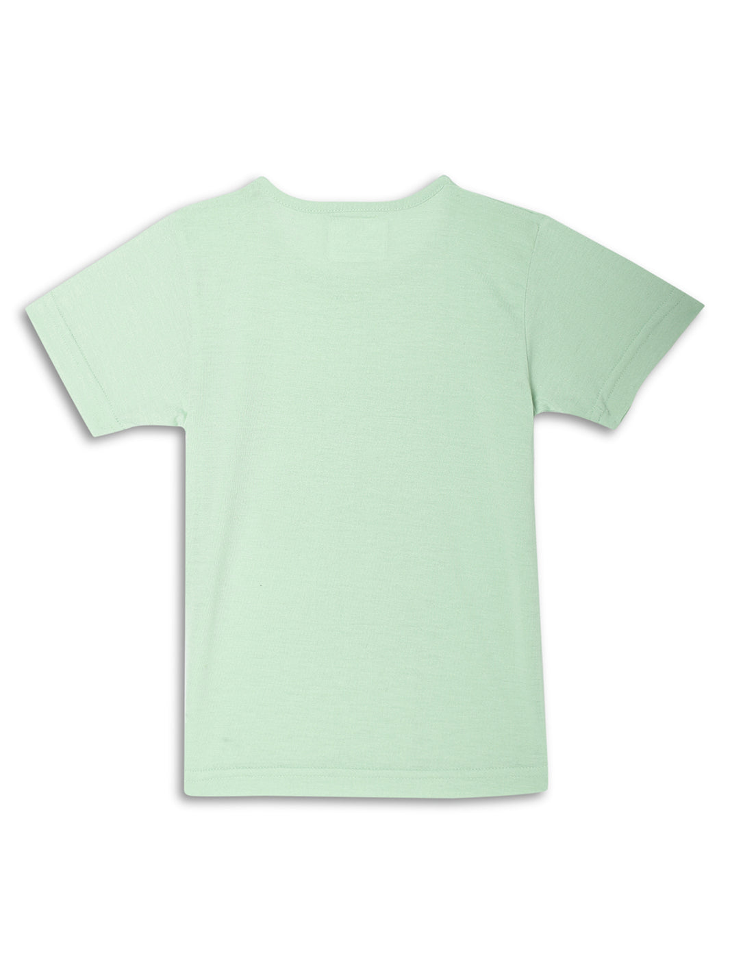 Vimal Jonney Printed  Green  Regular Fit Cotton blended T-shirts For Kids