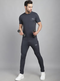 Vimal Jonney Solid Grey Regular Fit Polyster Lycra Trackpant For Men