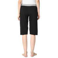 Vimal Jonney Black 3/4th Capri For Women's