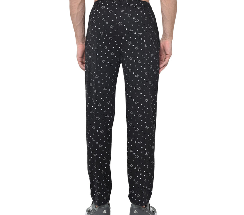 Vimal Jonney Black Cotton Trackpant For Men's