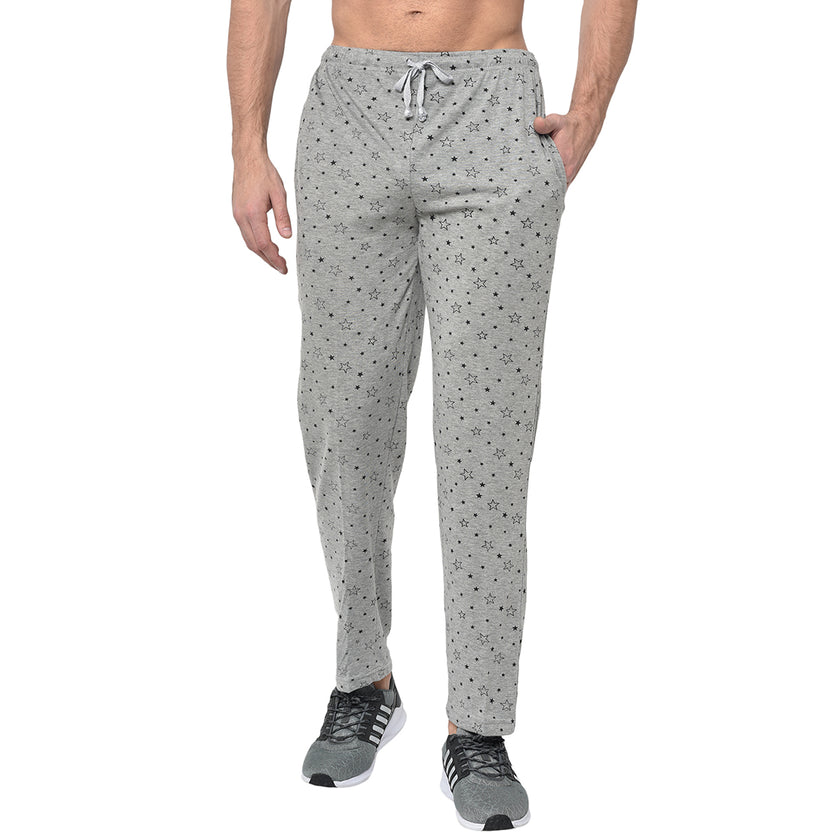 Vimal Jonney Grey Cotton Trackpant For Men's