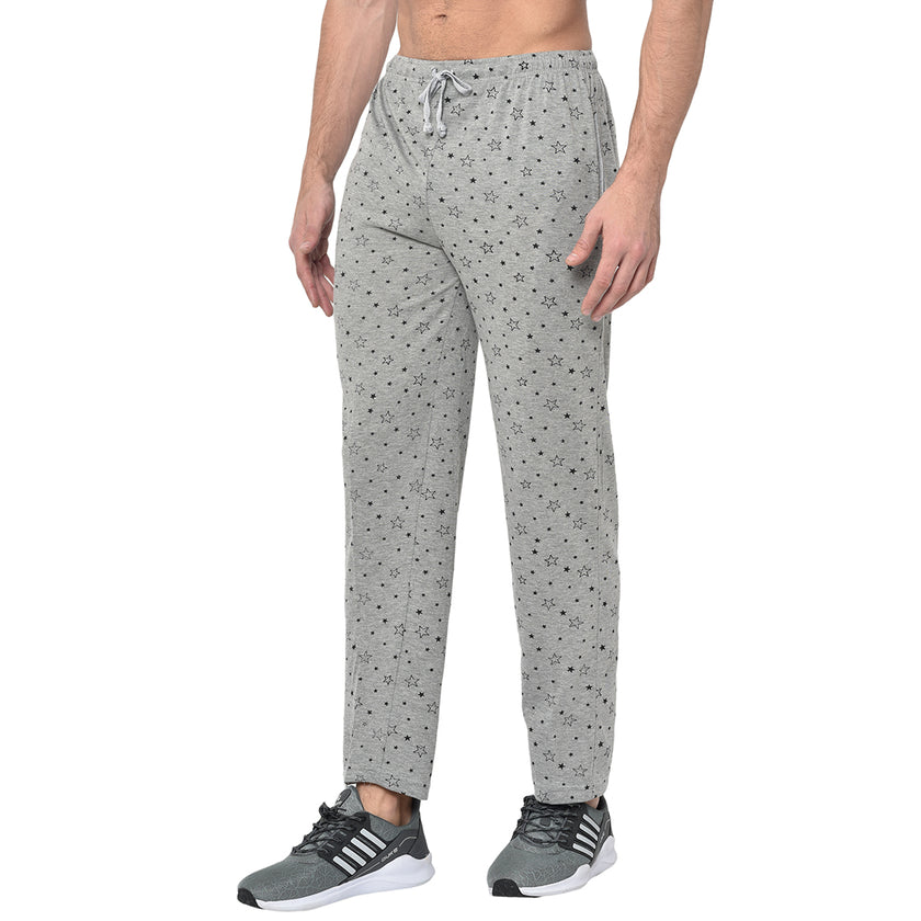 Vimal Jonney Grey Cotton Trackpant For Men's