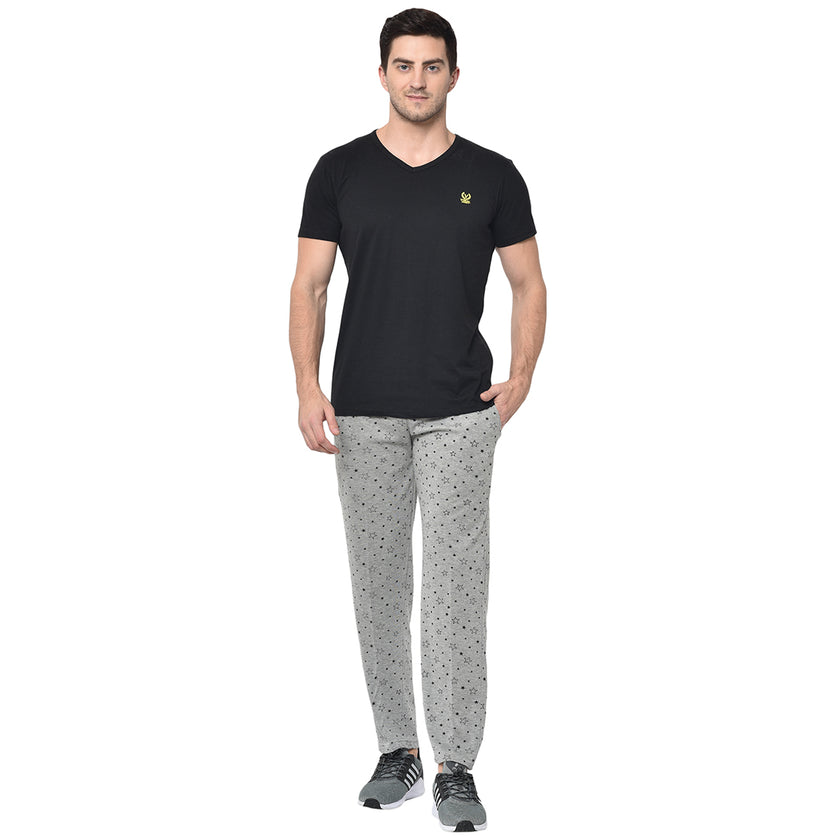 Vimal Jonney Grey Cotton Trackpant For Men's