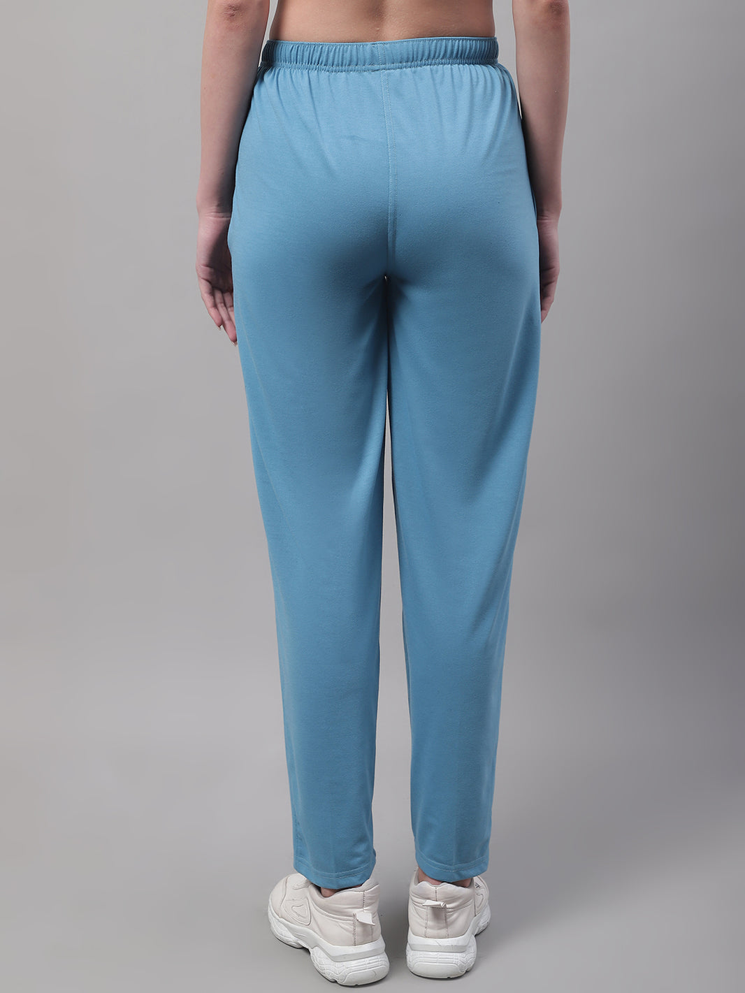 Vimal Jonney Blue Regular fit Cotton Trackpant for Women(Zip On 1 Side Pocket)