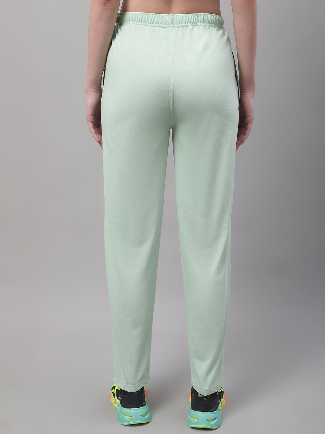Vimal Jonney Light Green Regular fit Cotton Trackpant for Women(Zip On 1 Side Pocket)