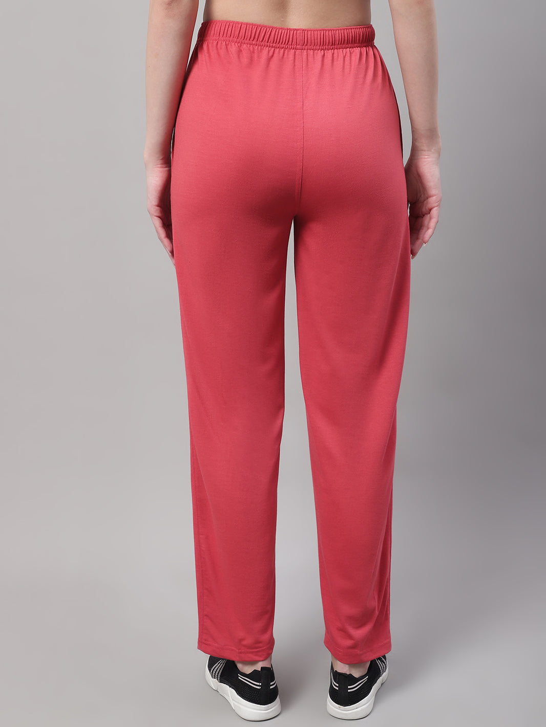 Vimal Jonney Pink Regular fit Cotton Trackpant for Women(Zip of 1 Side Pocket)