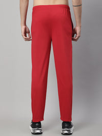 Vimal Jonney Red Regular fit Cotton Trackpant for Men