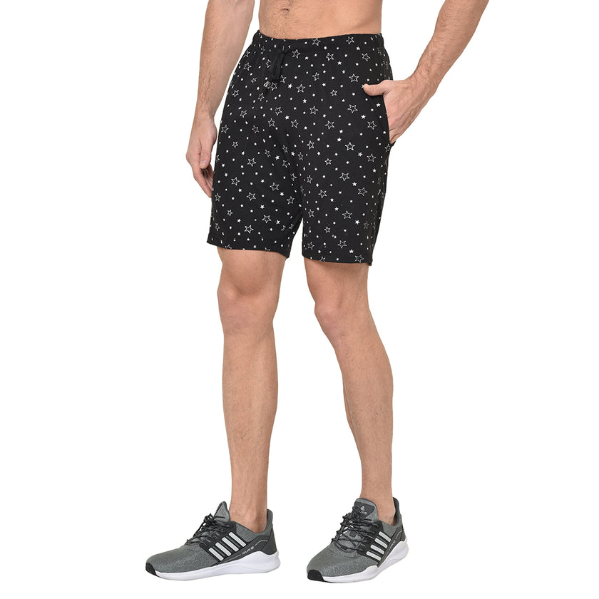 Vimal Jonney Black Shorts For Men's