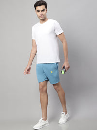 Vimal Jonney Blue Regular fit Cotton Shorts for Men