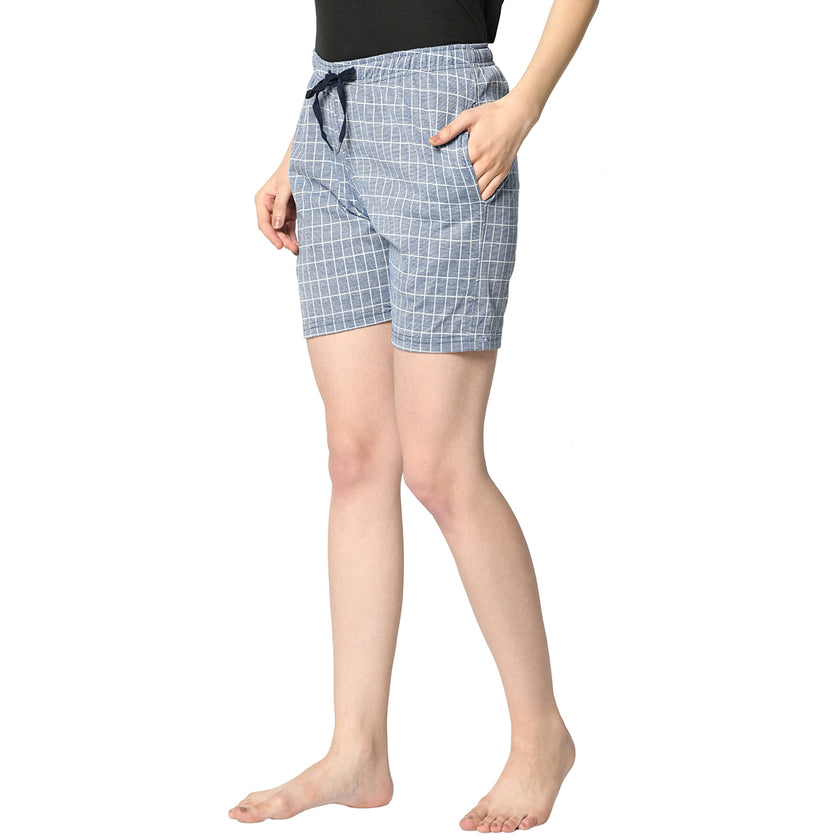 Vimal Jonney Blue Shorts For Women's