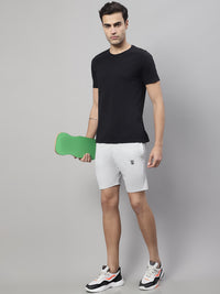 Vimal Jonney Light Grey Regular fit Cotton Shorts for Men