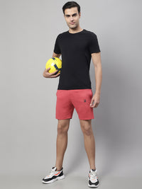Vimal Jonney Pink Regular fit Cotton Shorts for Men