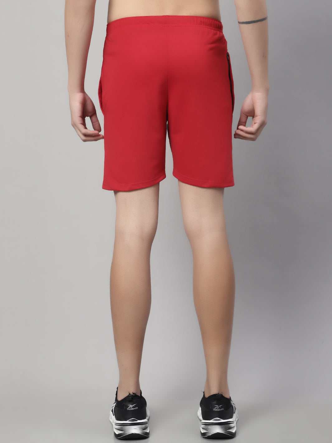 Vimal Jonney Red Regular fit Cotton Shorts for Men