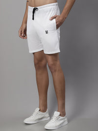 Vimal Jonney White Regular fit Cotton Shorts for Men