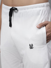 Vimal Jonney White Regular fit Cotton Shorts for Men