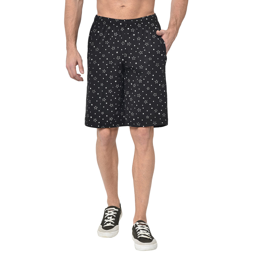 Vimal Jonney Black Shorts For Men's