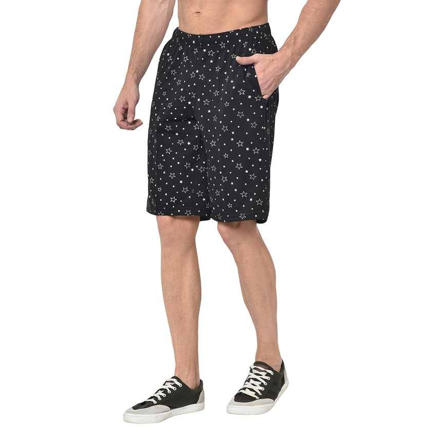 Vimal Jonney Black Shorts For Men's