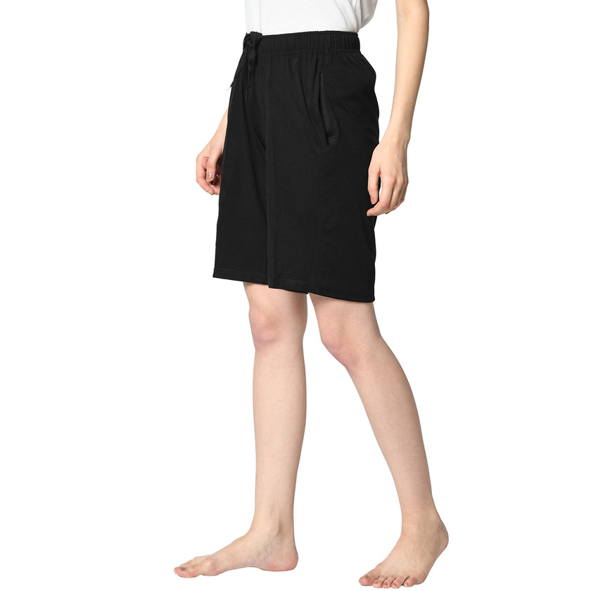 Vimal Jonney Black Shorts For Women's