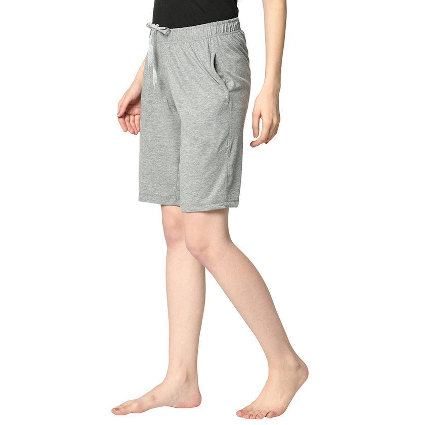 Vimal Jonney Silver Shorts For Women's