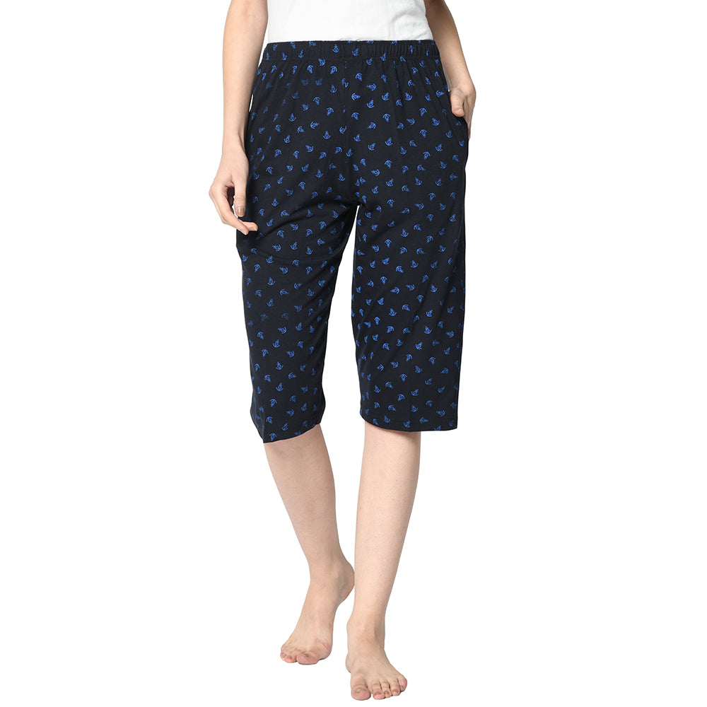 Buy Plus Size Cotton Capri Pants for Women - VimalClothing