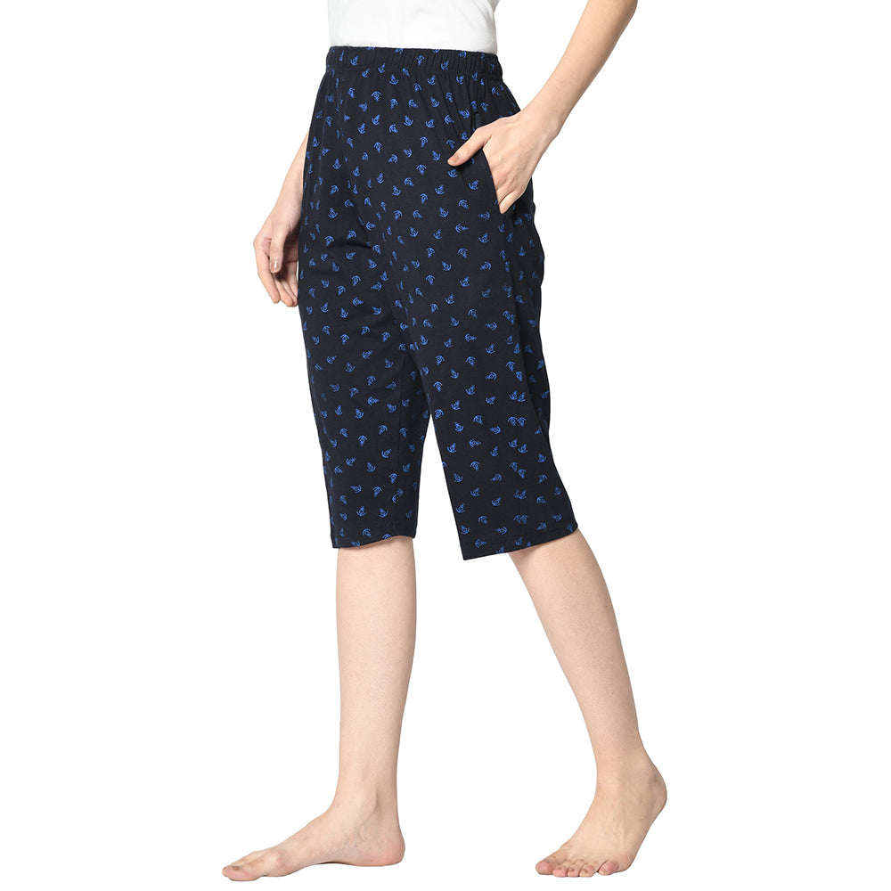 Vimal Clothing Black Cotton Mens Printed Capri, Occasion : Sports at Rs 150  / Piece in Ludhiana