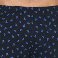 Vimal Jonney Regular Fit Dark Blue 3/4th Capri For Men's - Vimal Clothing store