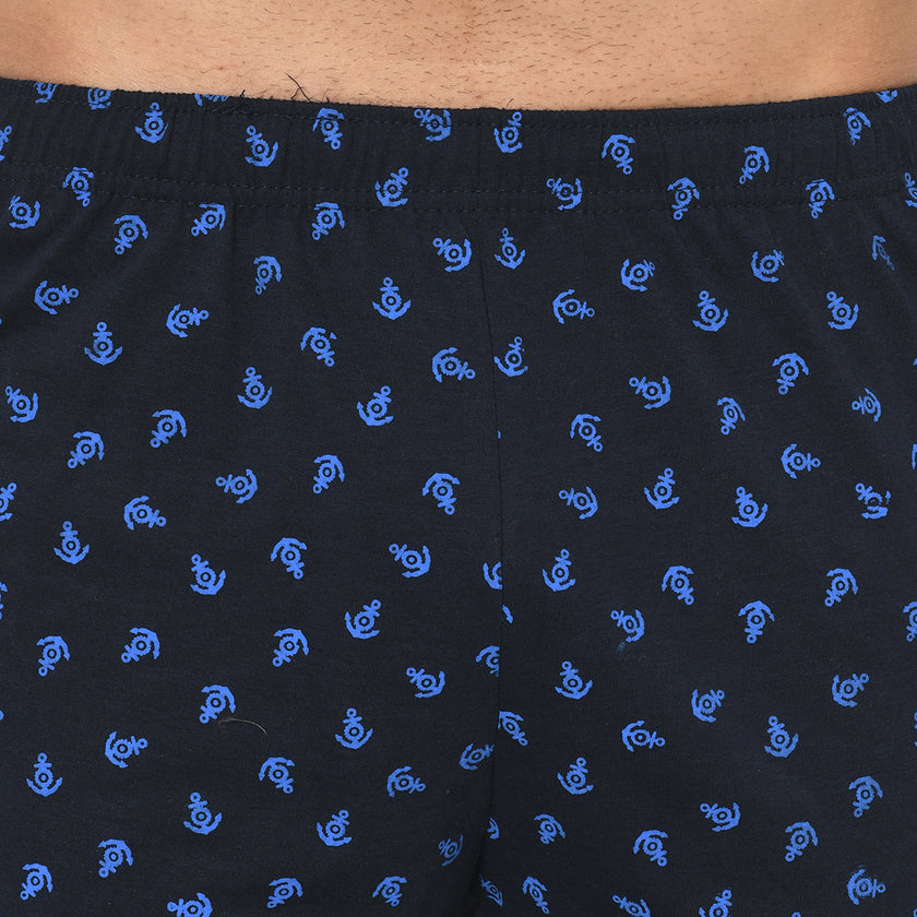 Vimal Jonney Regular Fit Dark Blue 3/4th Capri For Men's - Vimal Clothing store