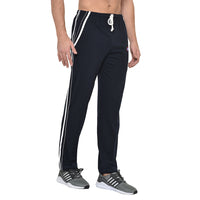 Vimal Jonney Dark Blue Cotton Trackpant For Men's