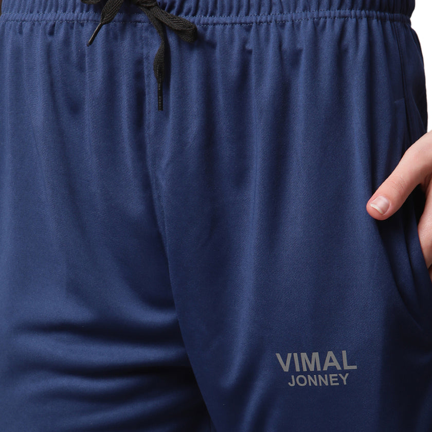 Vimal Jonney Dryfit Solid Blue Trackpant for Women