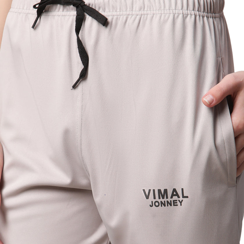 Vimal Jonney Dryfit Solid Light Grey Trackpant for Women