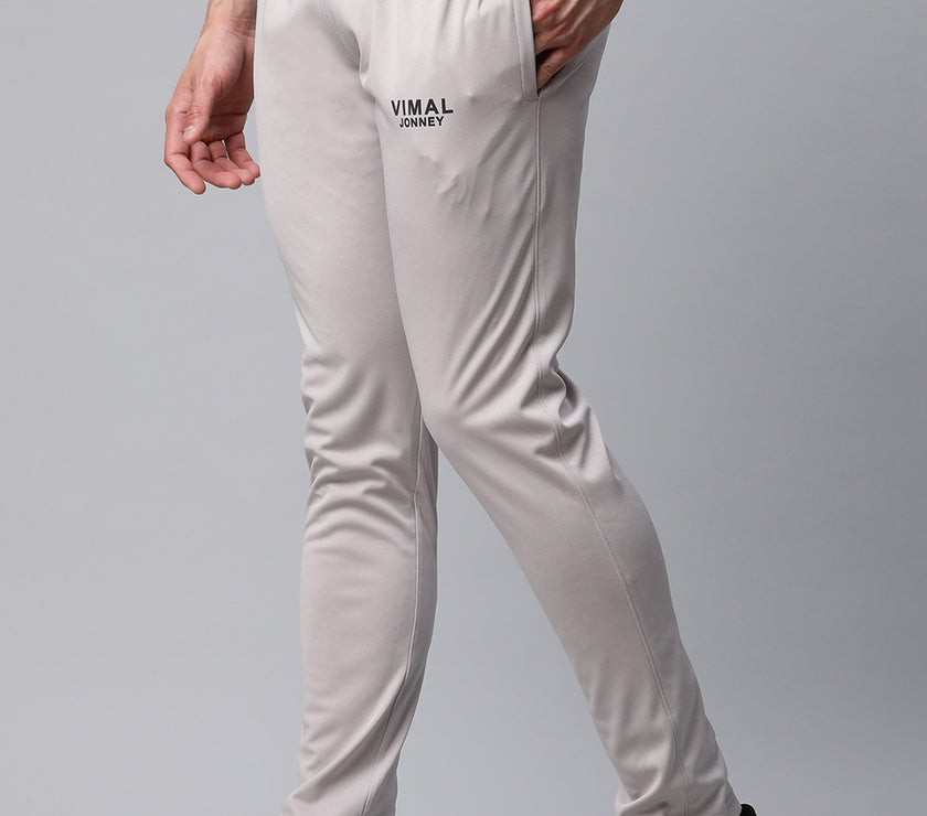 Vimal Jonney Dryfit Solid Light Grey Trackpant for Men