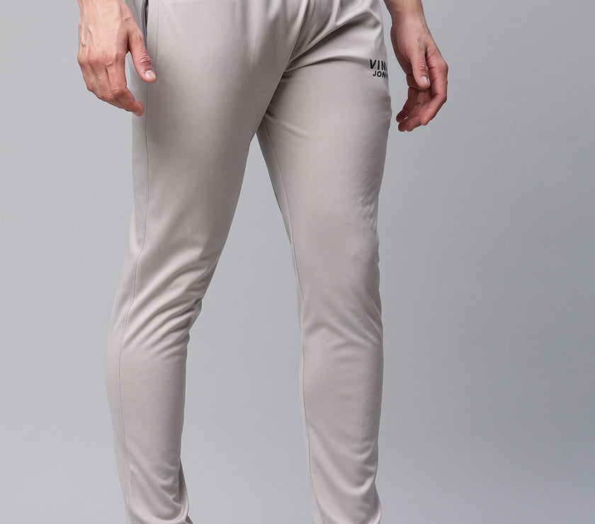 Vimal Jonney Dryfit Solid Light Grey Trackpant for Men