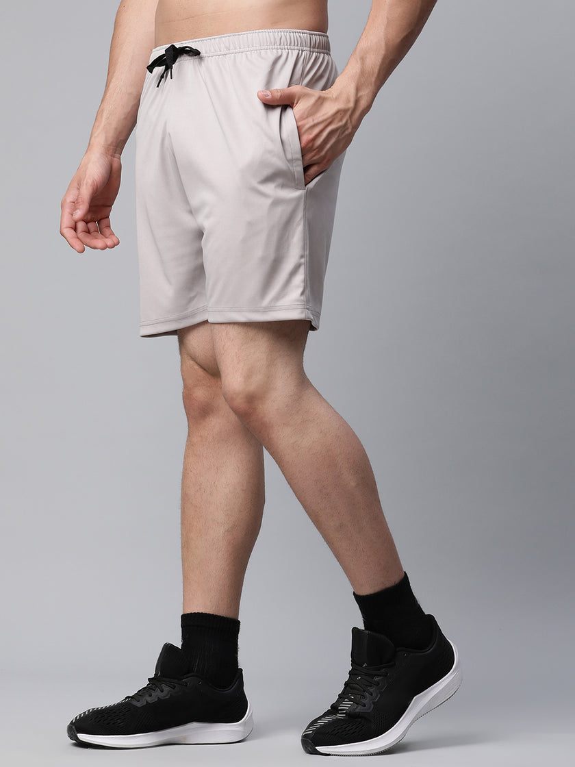 Vimal Jonney Dryfit Solid Light Grey Shorts for Men