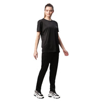 Vimal Jonney Dryfit Solid Black Tracksuit for Women