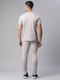 Vimal Jonnney Dryfit Solid Light Grey Tracksuit for Men