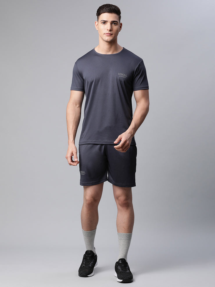 Vimal Jonney Dryfit Solid Grey Tracksuit for Men
