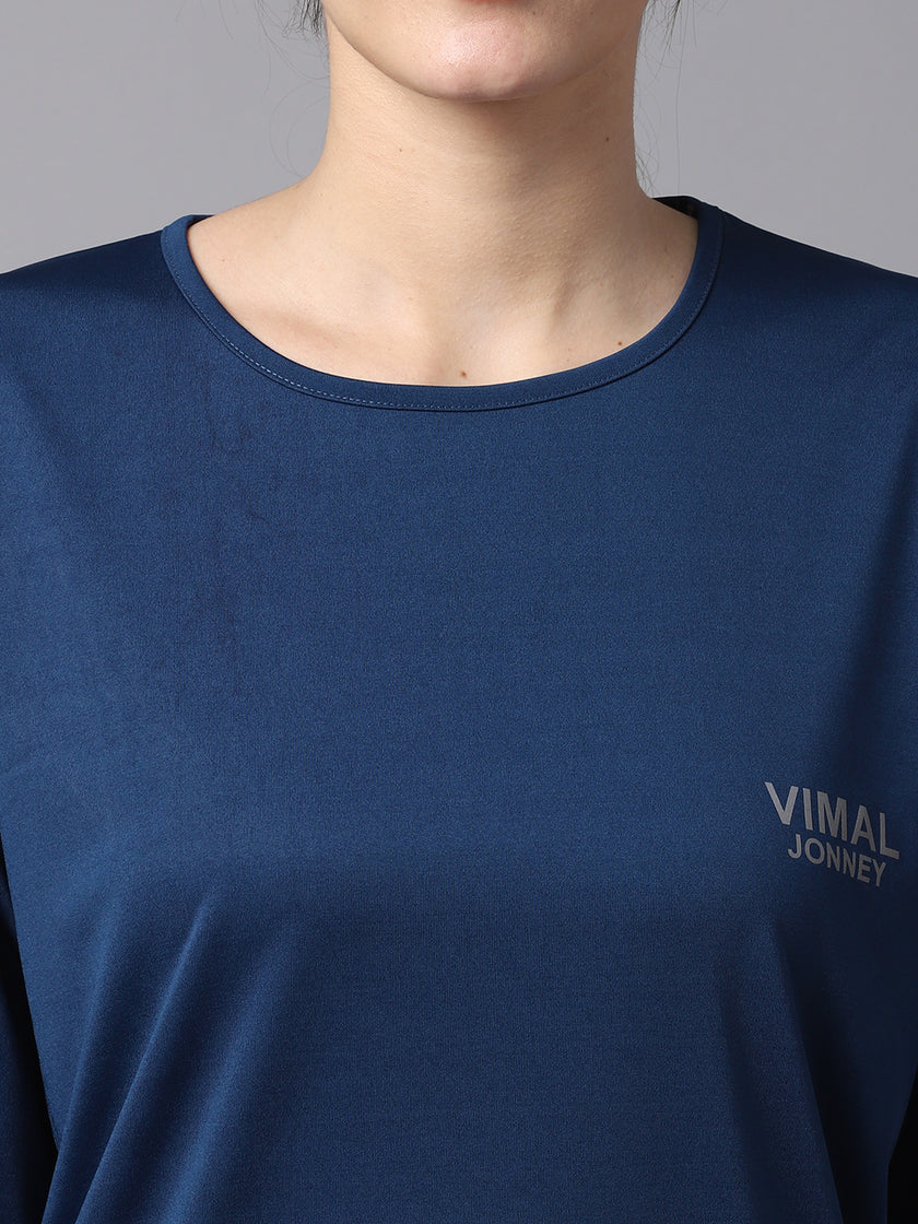 Vimal Jonney Dryfit Lycra Blue Tracksuit for Women
