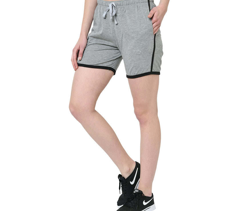 Vimal Jonney Silver Color Shorts For Women
