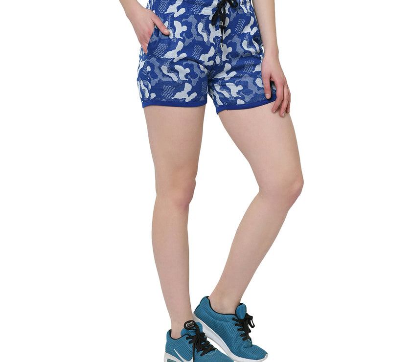 Vimal Jonney Blue Color Shorts For Women