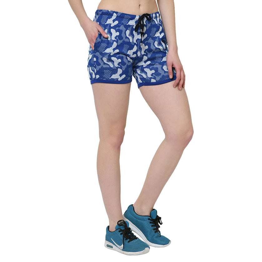Vimal Jonney Blue Color Shorts For Women
